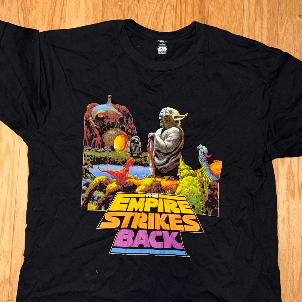 Star Wars Empire Strikes Back Black Tee